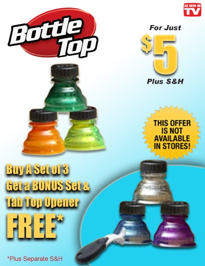 Bottle Top Turn Your Favorite Drink Can Into a Bottle!